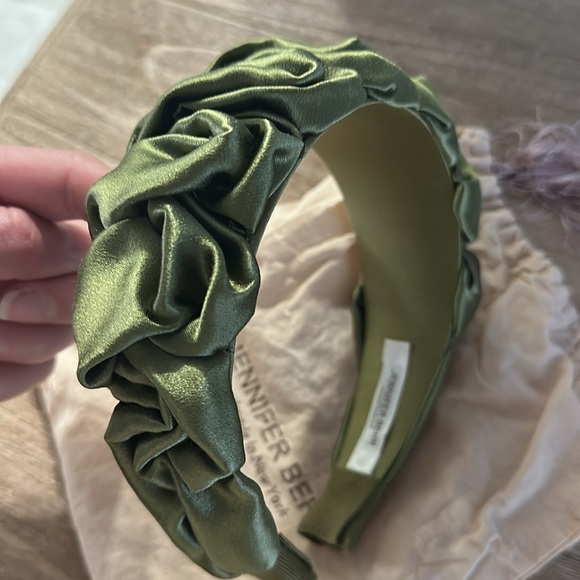 NWOT JENNIFER BEHR Amelia ruched silk-satin headband - Picture 3 of 6